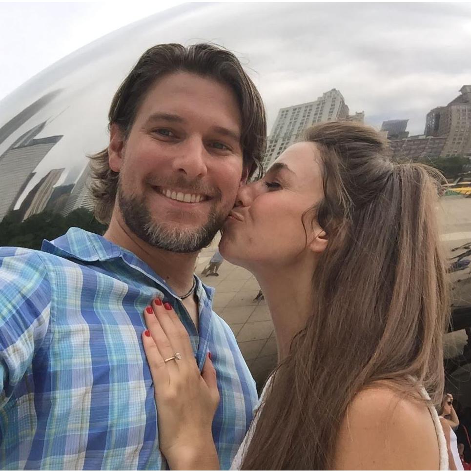 August 10th, 2018 - the day Tyler proposed to Emily at the Bean in Chicago