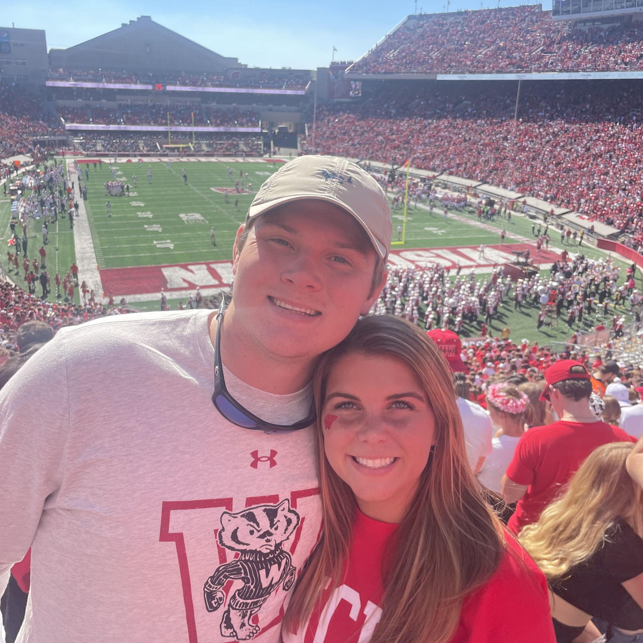 Josh's first time visiting UW Madison & Camp Randall! So much fun with lifelong friends!