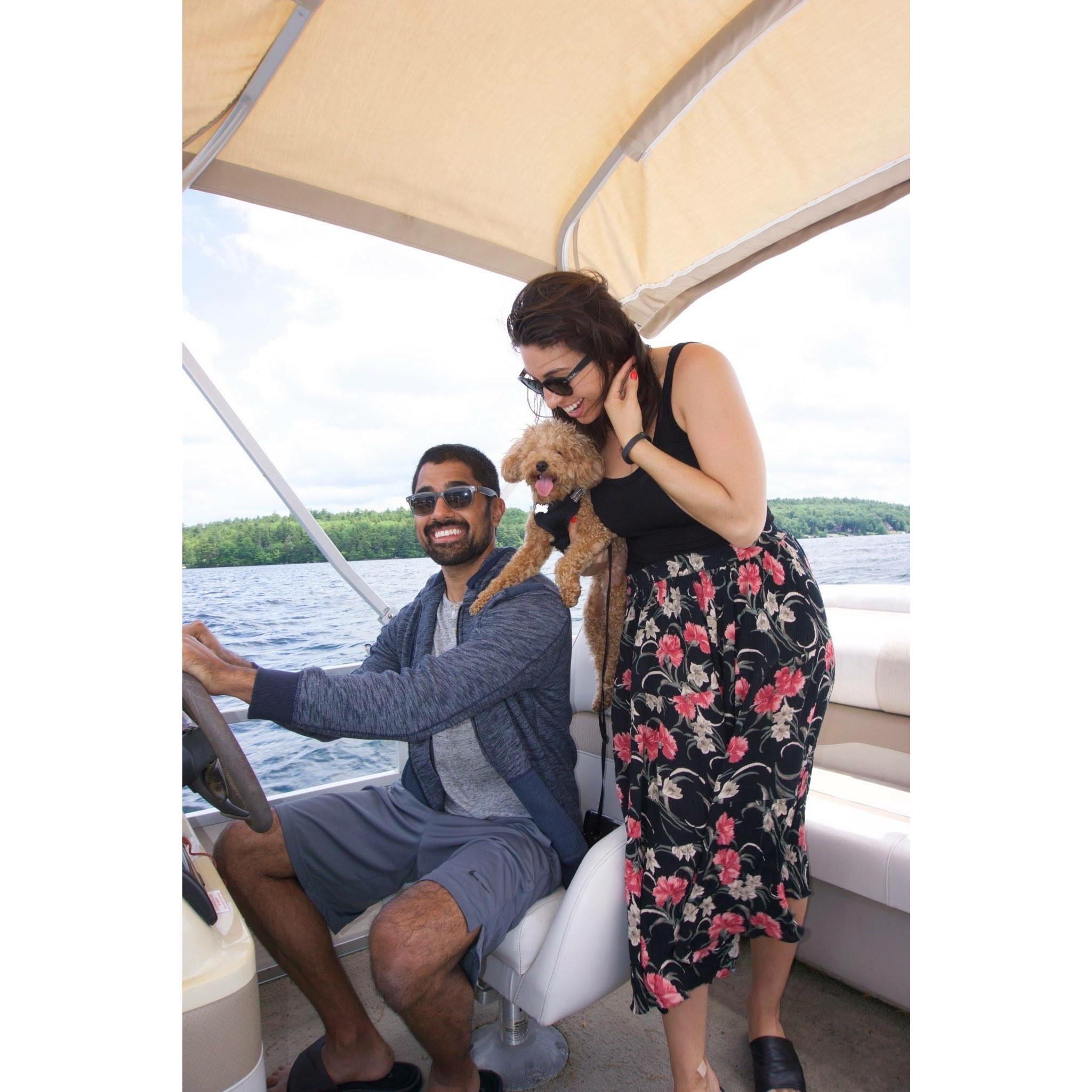 Boat ride on Lake Winnepesaukee