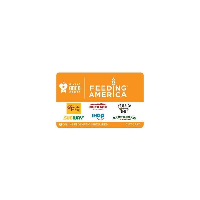 Giving Good Feeding America Gift Card $50 (Email Delivery)