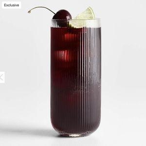 Symphony 8-Oz. Fluted Highball Glass + Reviews | Crate & Barrel