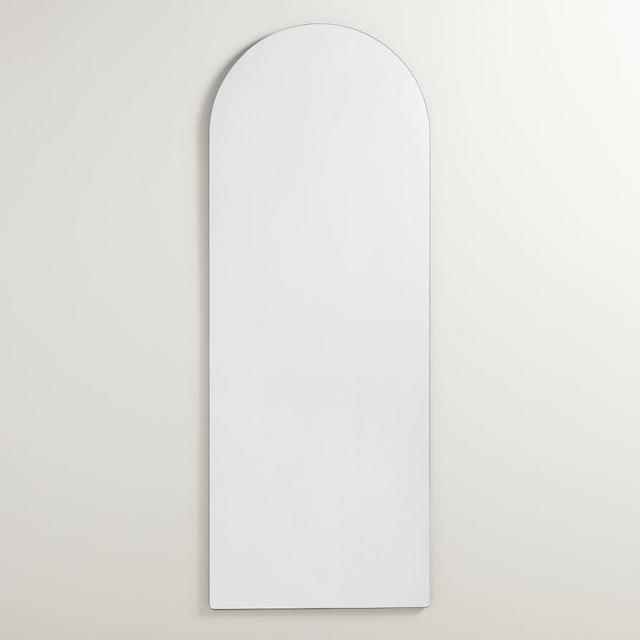 Rienne Frameless Arch Floor Mirror, 28"x 74"
