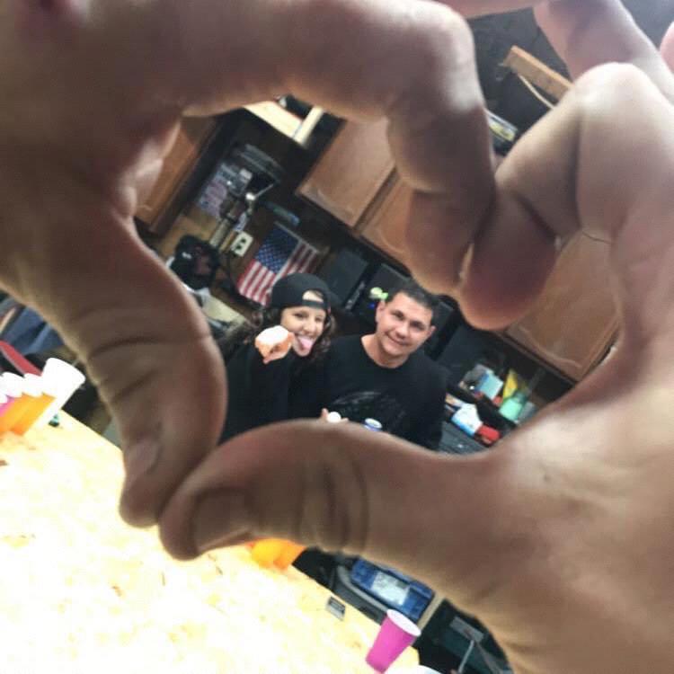 First picture we ever took together. Where it all began... Jeff’s house