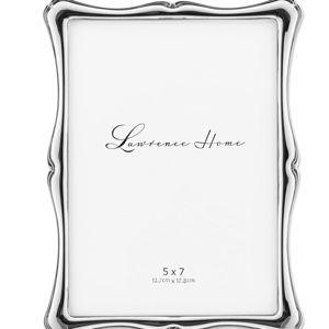Lawrence Frames 710257 Silver Metal Romance Picture Frame, 5 by 7-Inch, Silver