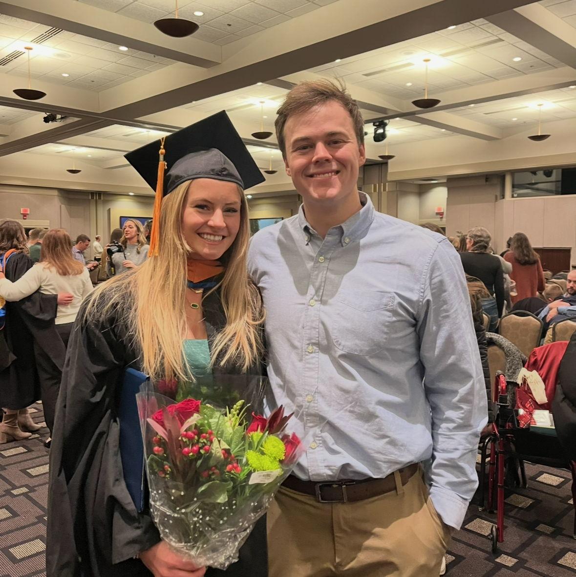 Katie's graduation from her Master's in Nursing program at Marquette University.