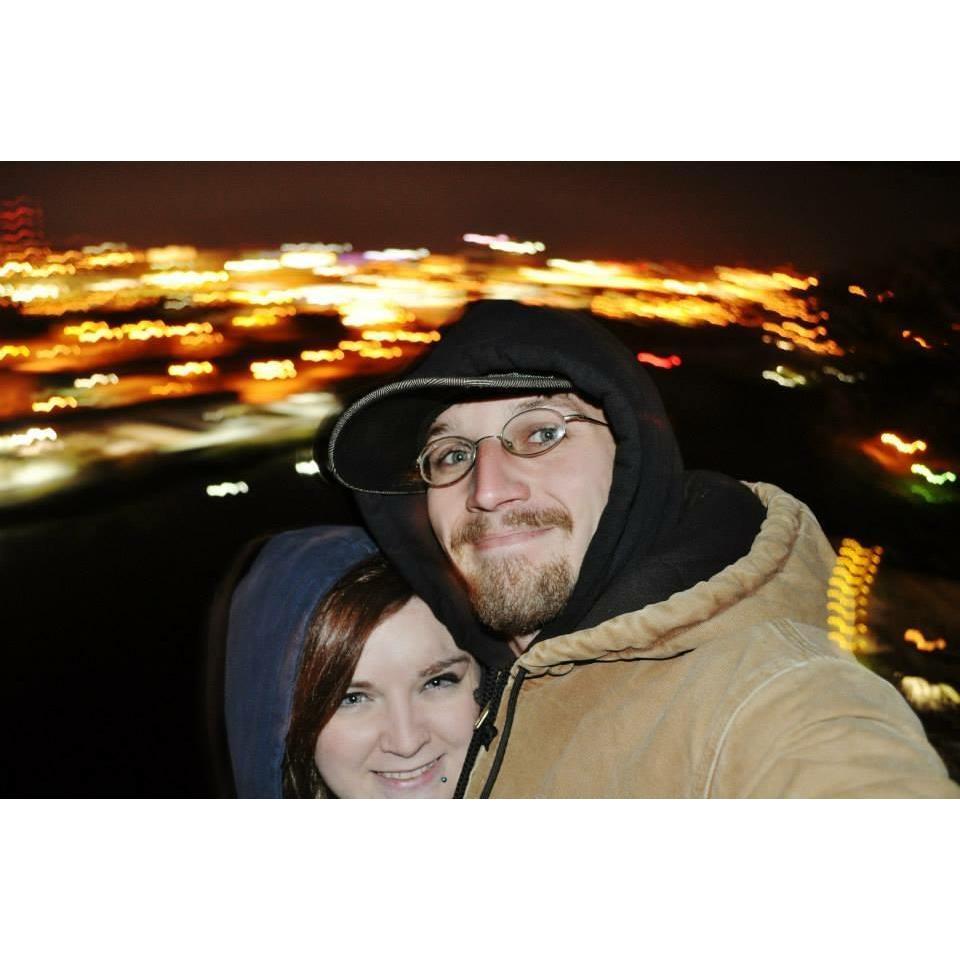 One of our favorite places ❤️ This was our first tome going to the Knoxville overlook together.