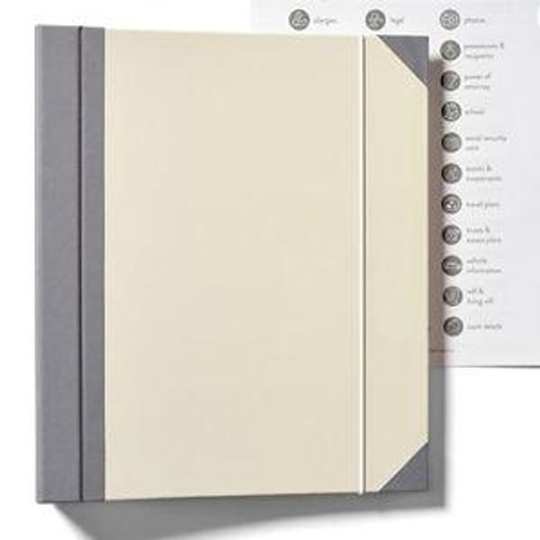Savor | 2025 Edition The Folio™ Document Organizer | Custom Dyed Cloth-Bound Expanding File for Important Papers, Passports, Birth Certificates & More | Ideal for Home Organization & Graduation Gift