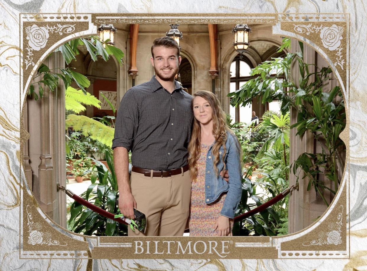 Nick surprised me for my 21st birthday at Biltmore.