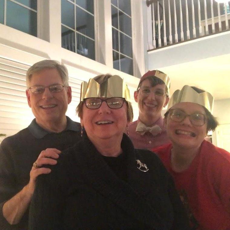 Christmas with Courtney's mom and step father in 2018