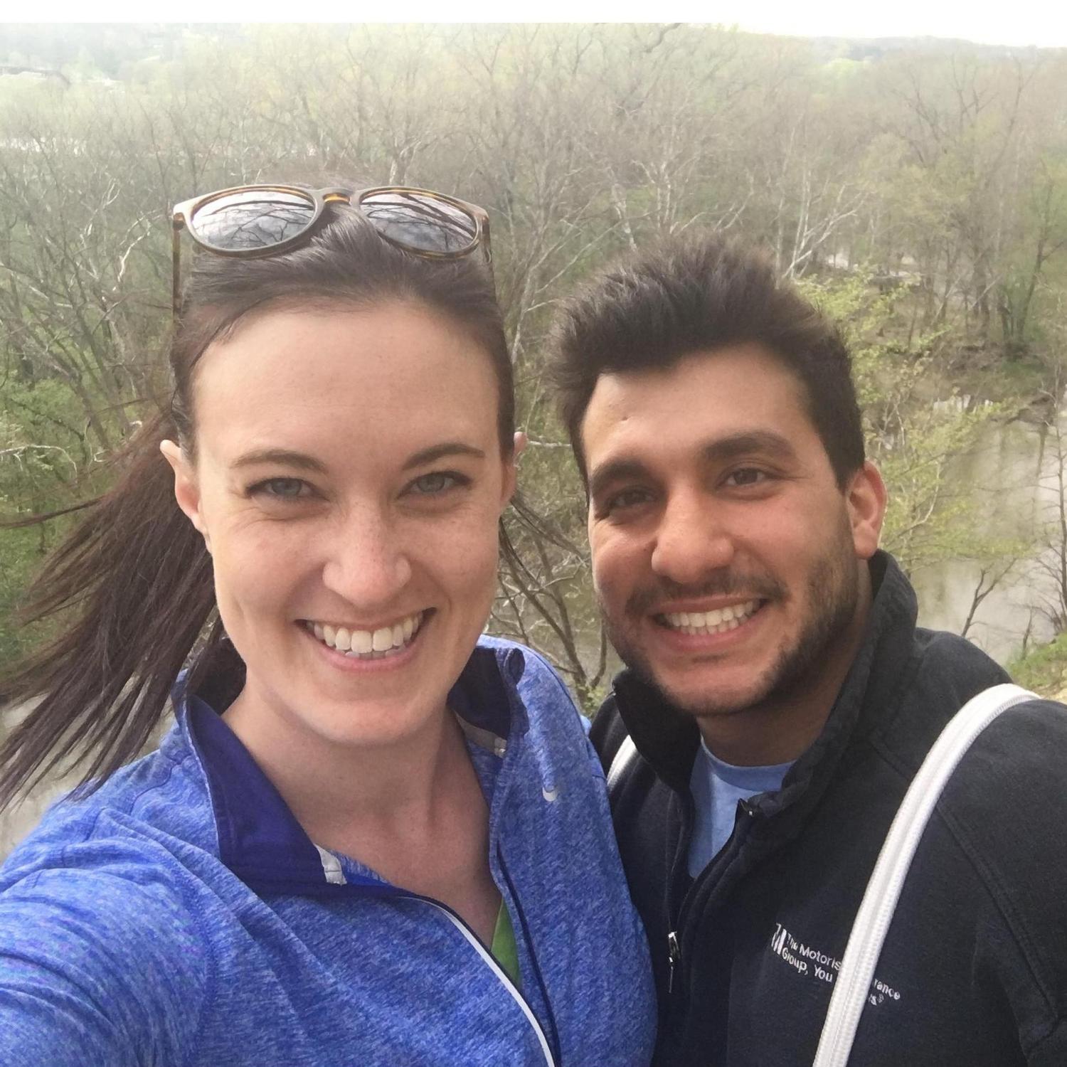 Springtime hike, back when we were just starting to date April 2017
