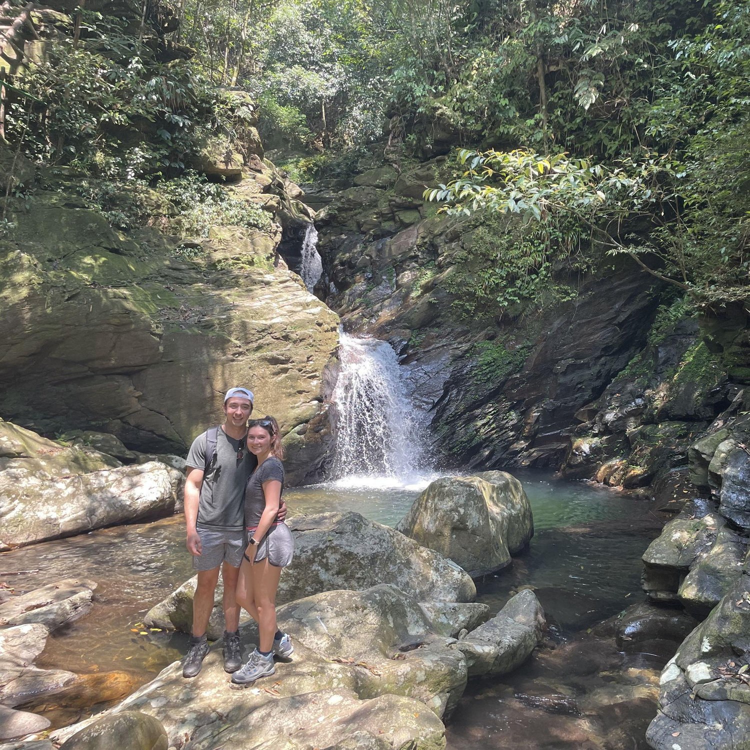 On a hike in Bach Ma National Park in Vietnam!