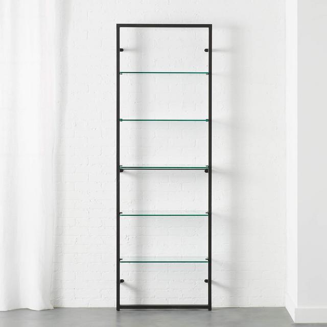 Tesso Black 84" Bookcase