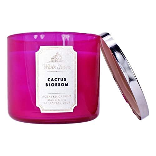White Barn Bath and Body Works 3 Wick Scented Candle Cactus Blossom 14.5 Ounce