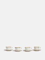 Sola Espresso Cup & Saucer, Set of Four