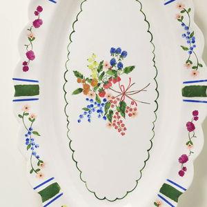 Annette Small Floral Melamine Platter