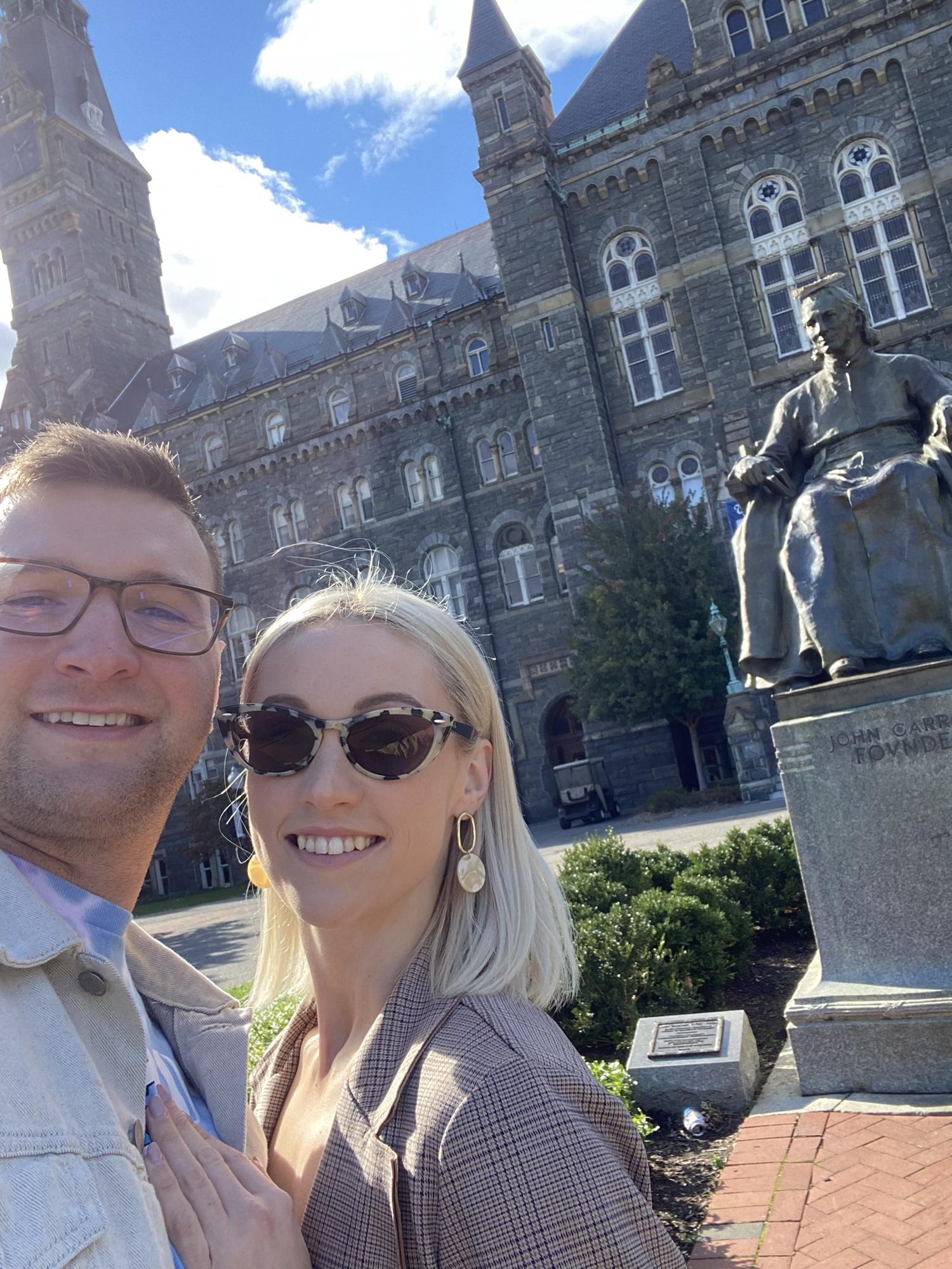 Georgetown University Campus where we met. 2020