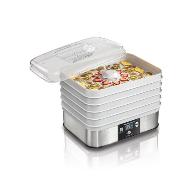 5-Tray Stainless Steel Food Dehydrator with Programmable Settings