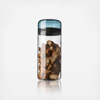 Large Blue Juuri Storage Glass