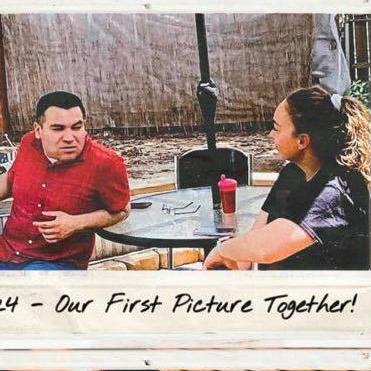 Our first ever picture together! (courtesy of Mrs. Laura Davis)