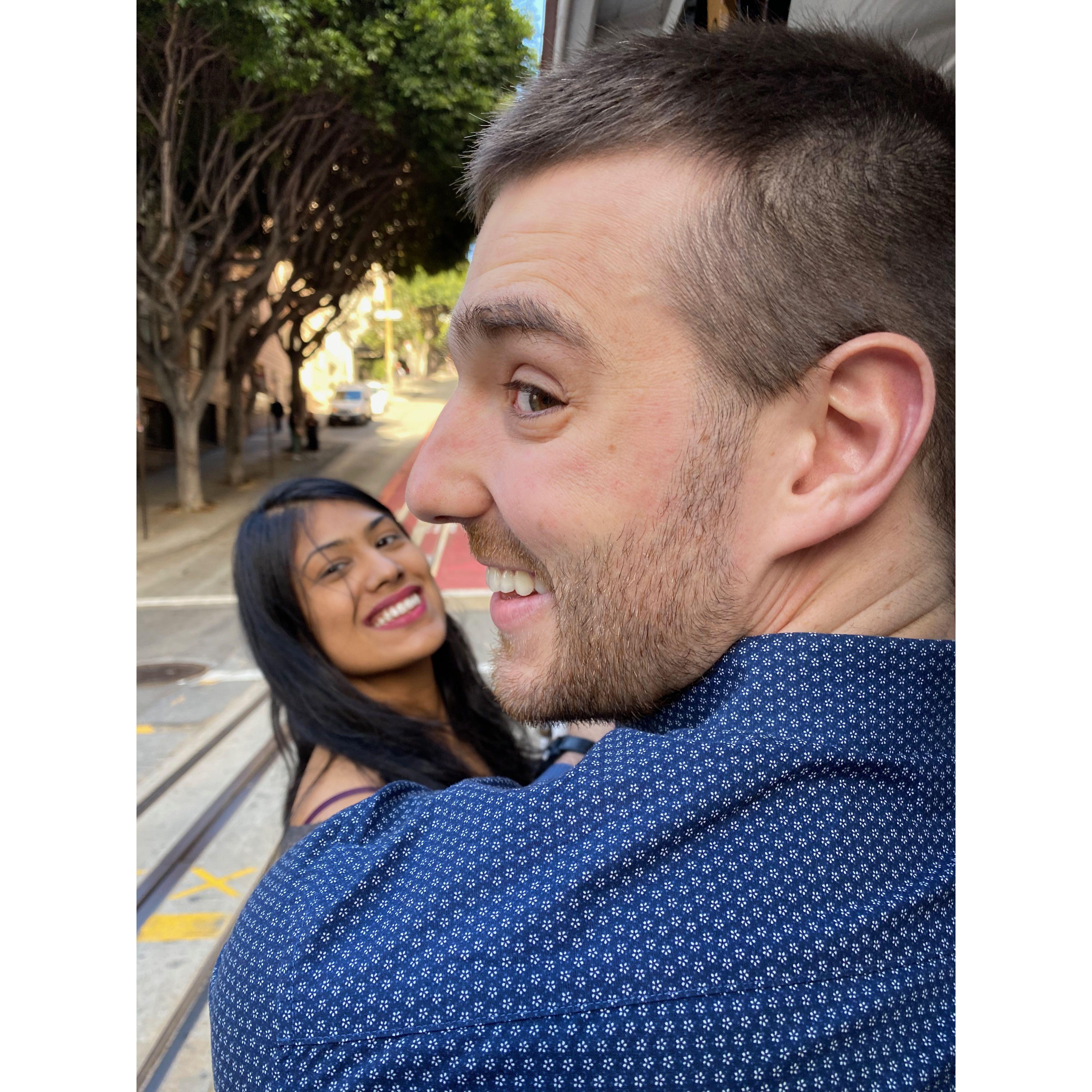 On the SF trolley!