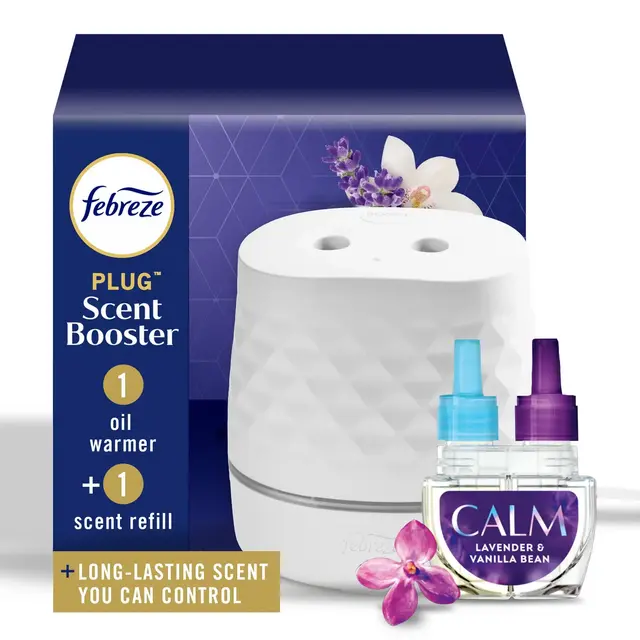 Febreze Plug Scent Booster Downy Calm Starter Kit - 2ct