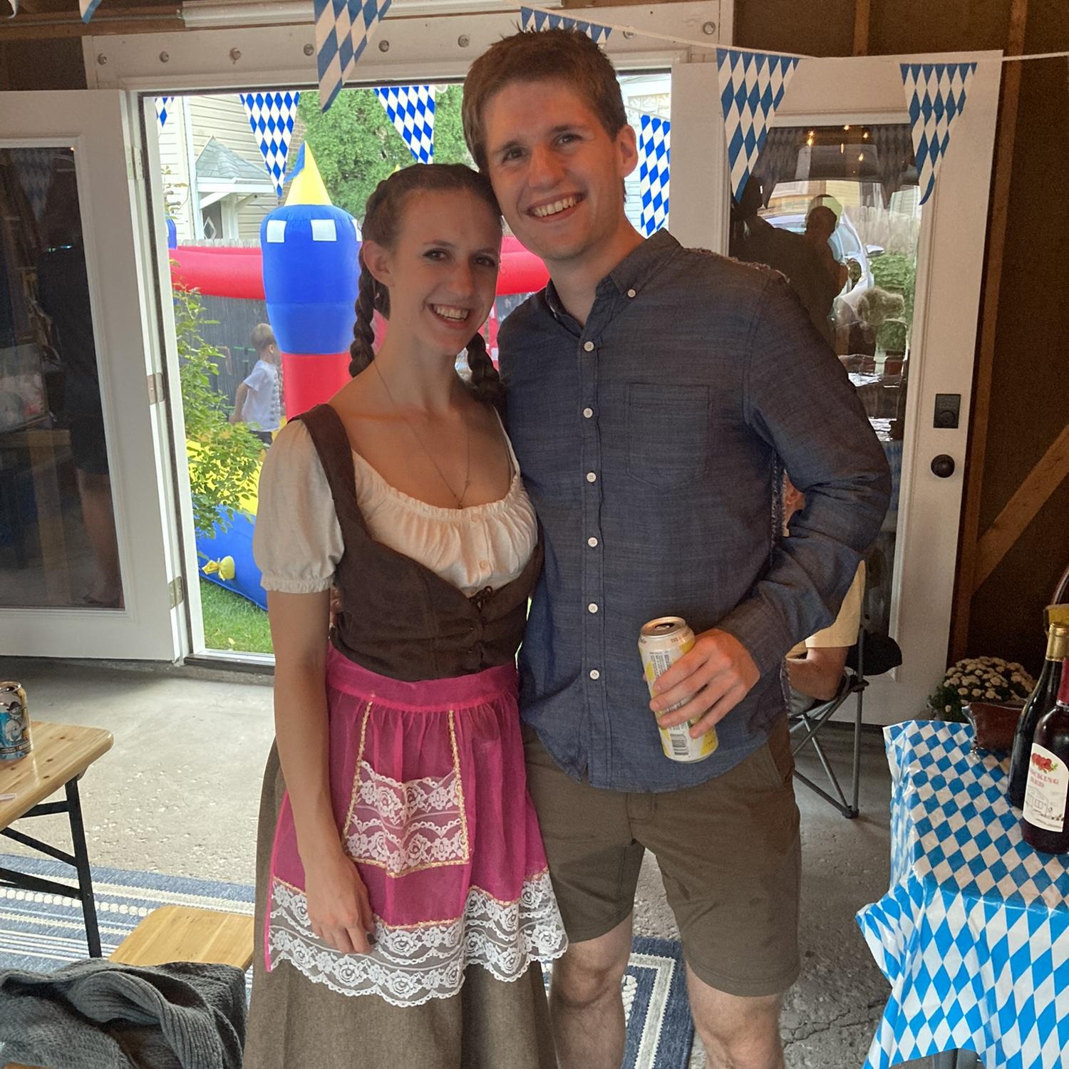 We are at Paul and Whitney Minarik's for Oktoberfest!