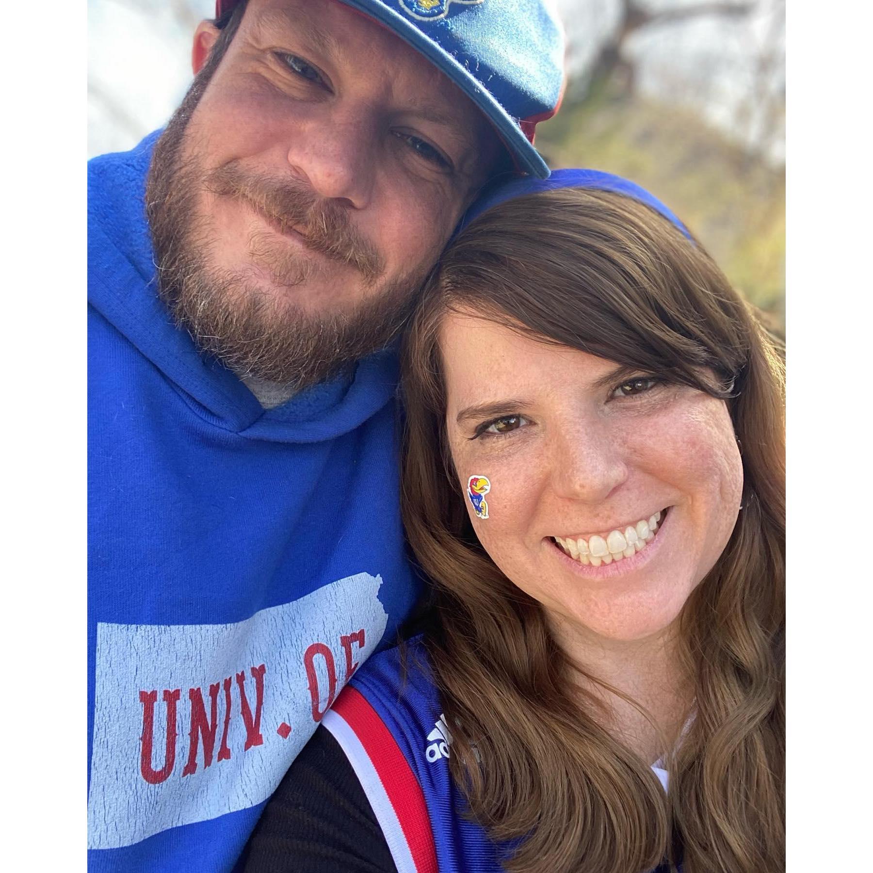 Thank you to the Kansas Jayhawks for winning the National Championship...gave us lots of "excuses" to hang out together as a new couple in March!