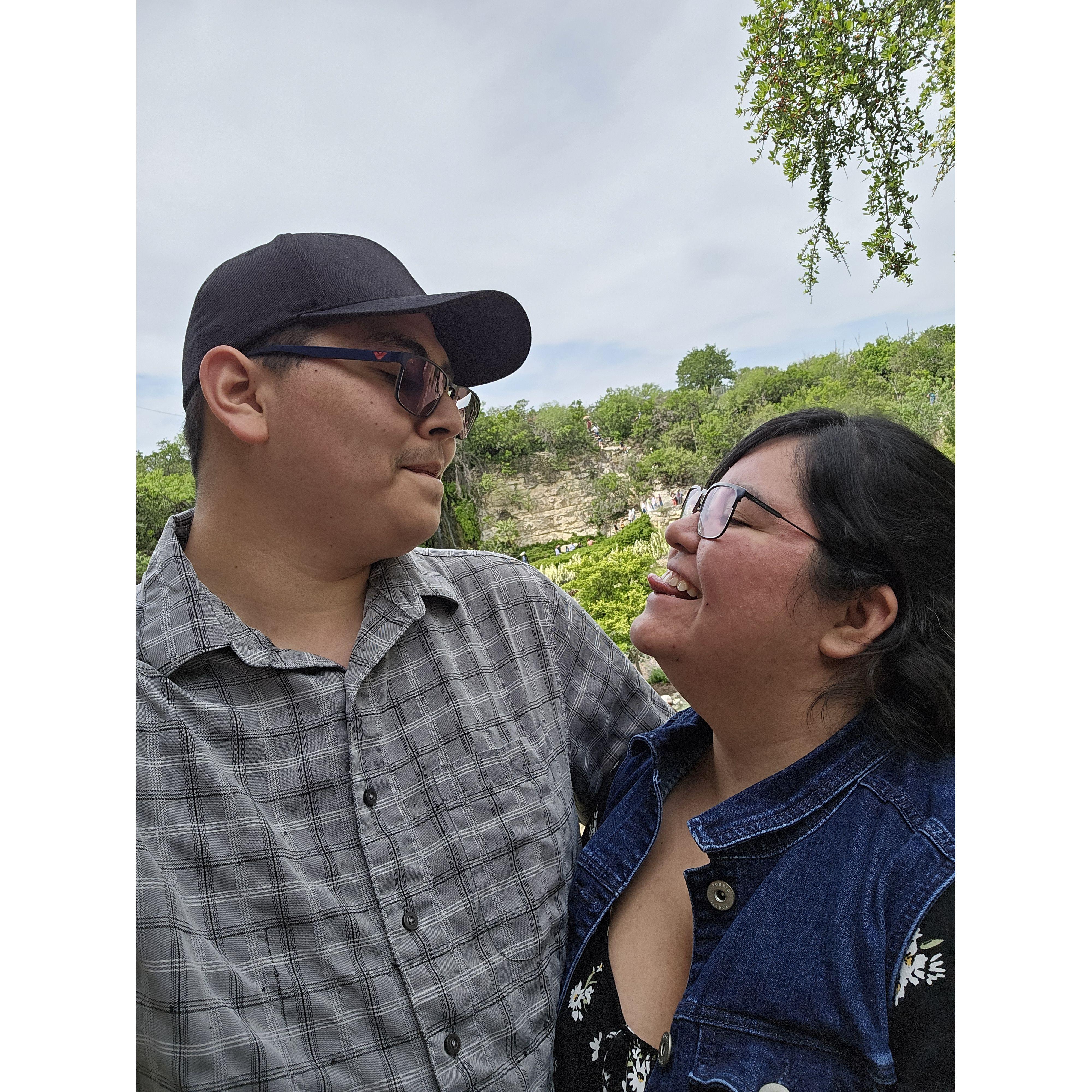 Strolling through the Japanese Tea Garden.