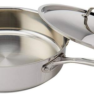 Cuisinart 733-30H Chef's Classic Stainless 5-1/2-Quart Saute Pan with Helper Handle and Cover