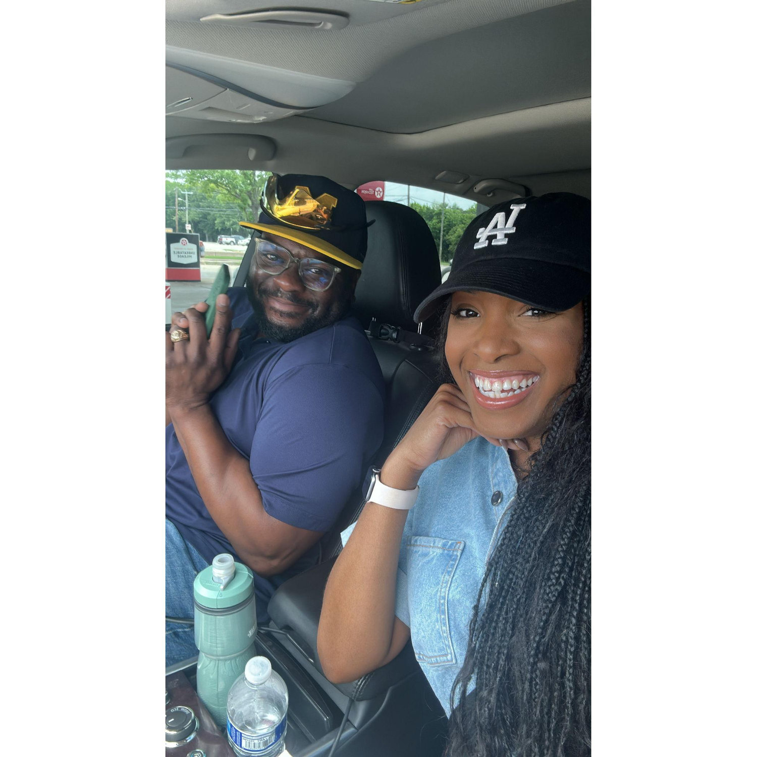 Clowning around in the car