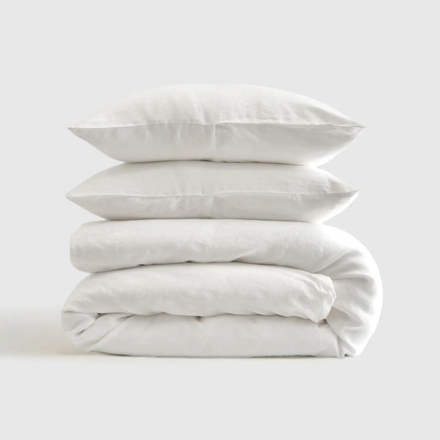 European Linen Duvet Cover Set - Queen
