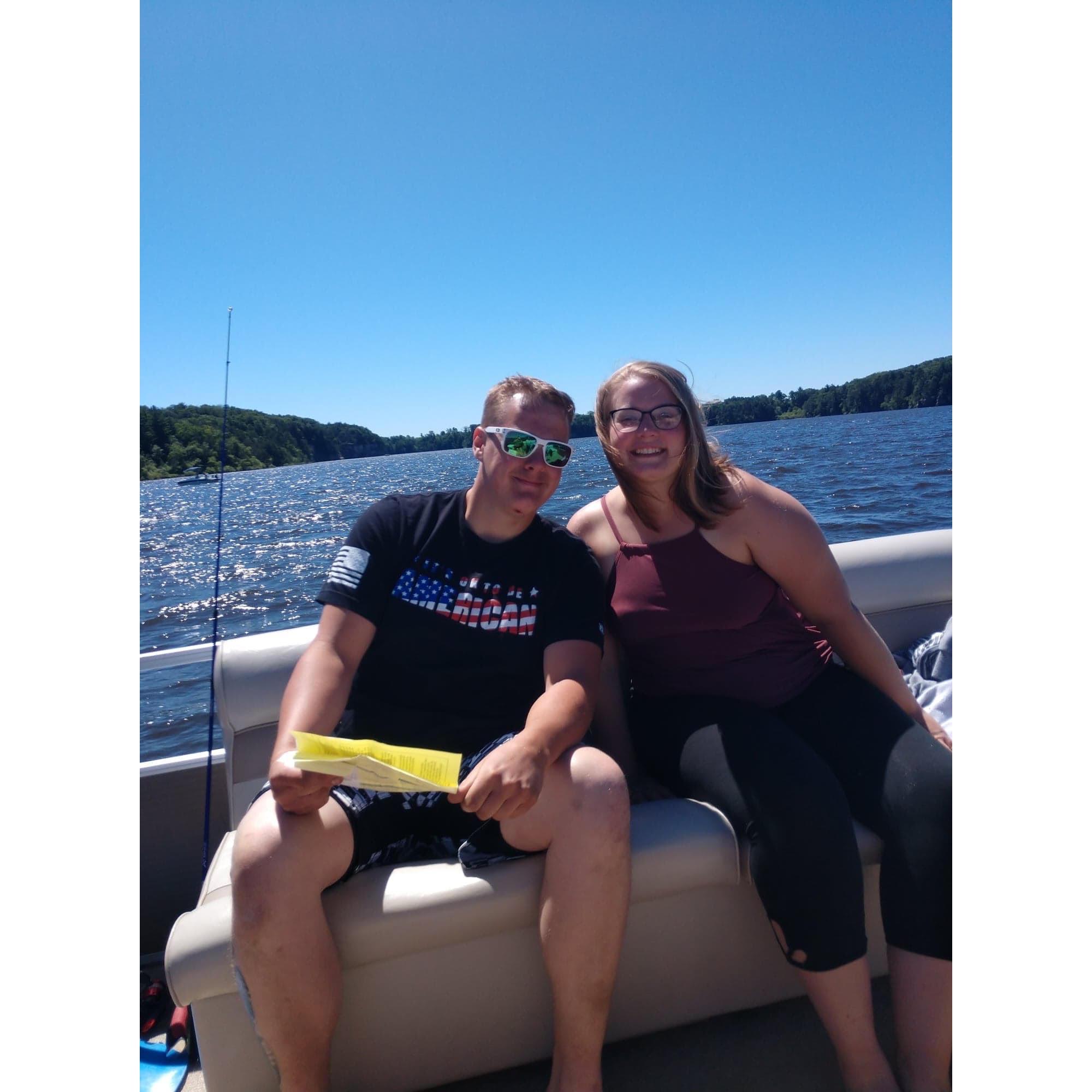 This photo is from our first Wisconsin Dells trip together!