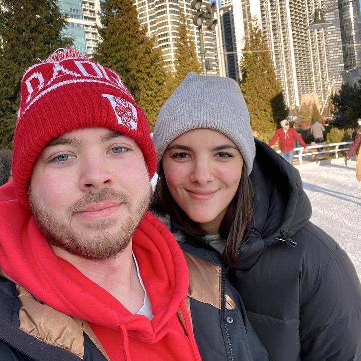 Ice skating in Chicago