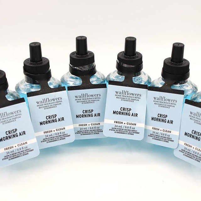 Generic Crisp Morning Air, Bath and Body, Wallflowers Home Fragrance Refills, 0.8 fl oz Each, 6 Pack