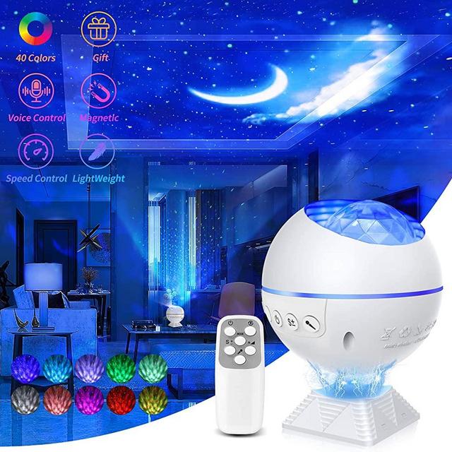 Galaxy Projector Star Projector Galaxy Globe Projector Night Light Galaxy Nova Projector with 40 Colors Mini Galaxy 360 Pro Planetarium Galaxy Glow Projector for Bedroom Ceiling Car Adults Kids Gift