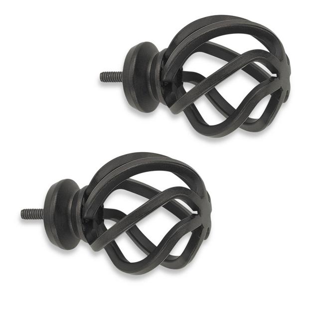 Cambria® Premier Complete Birdcage Finial in Matte Brown (Set of 2)