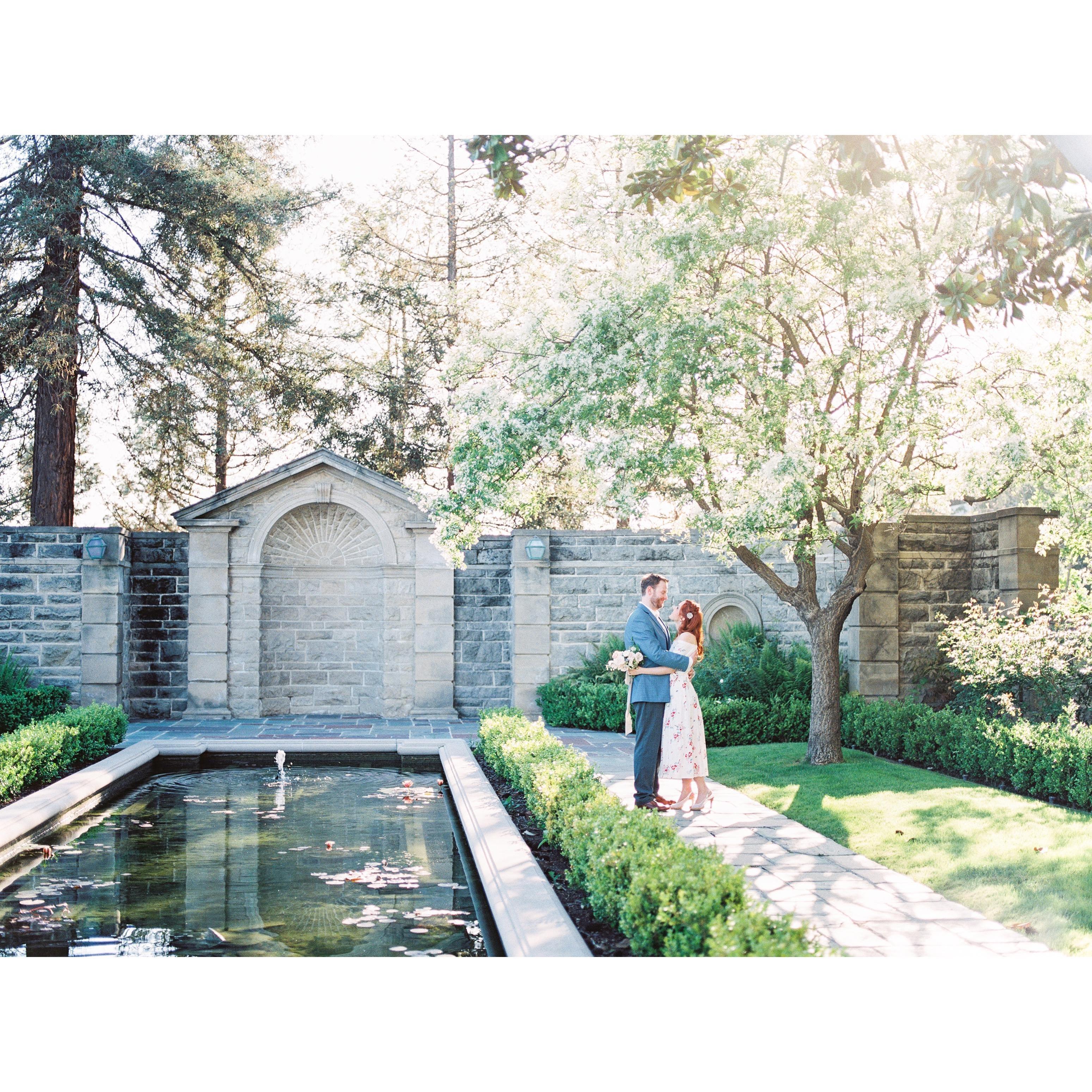 Taken at Greystone Mansion during our engagement photo shoot.