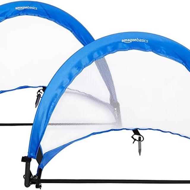 AmazonBasics Soccer Training Pop Up Goal Collection