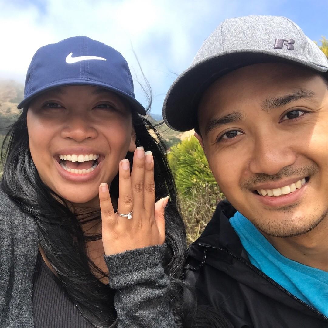 Engaged! Still in disbelief, and the sky cleared up!