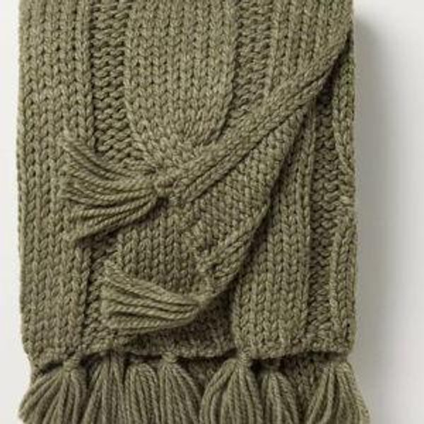 Green Oversized Cozy Knit Throw Blanket - Hearth & Hand™ with Magnolia