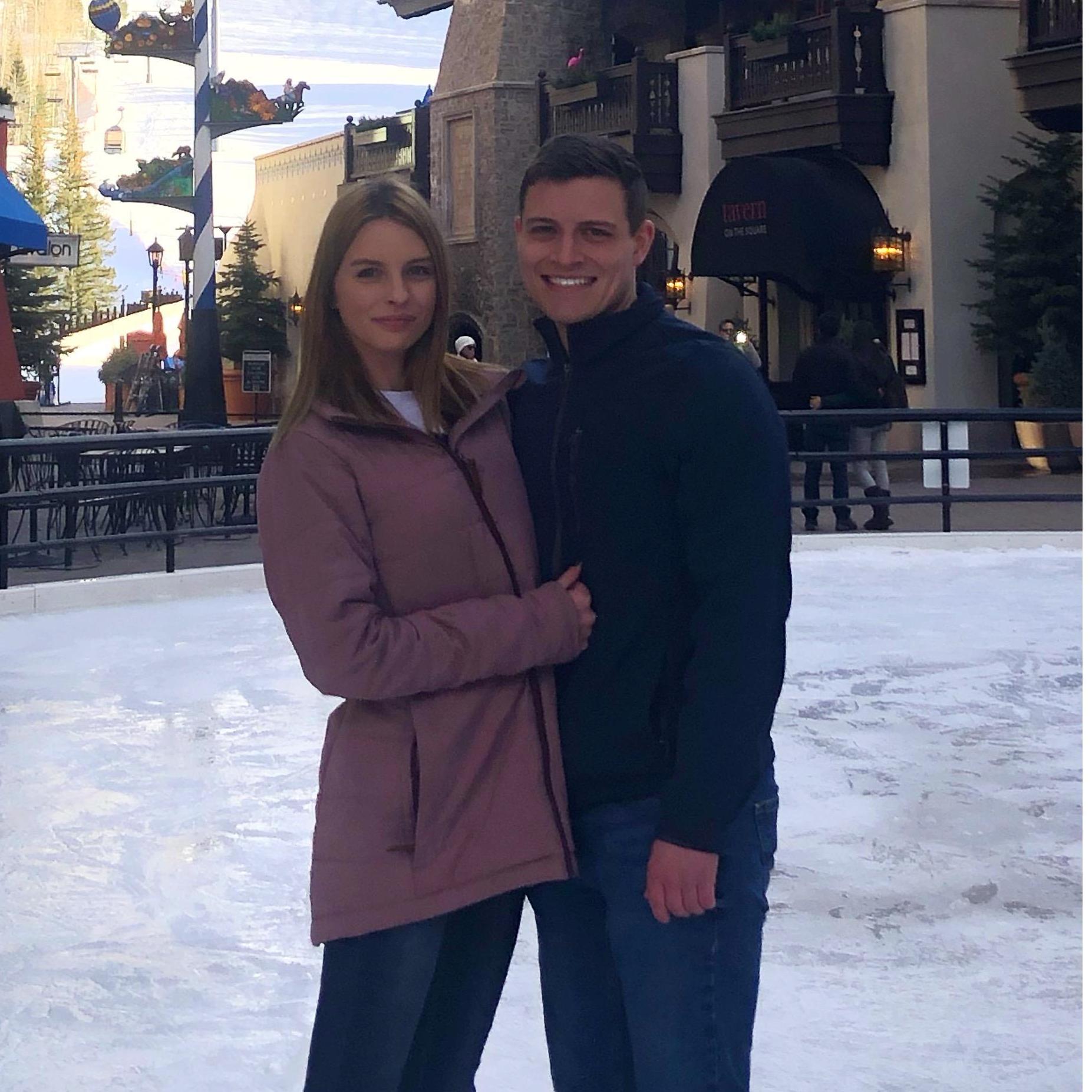 This picture was taken right before he asked me to marry him!