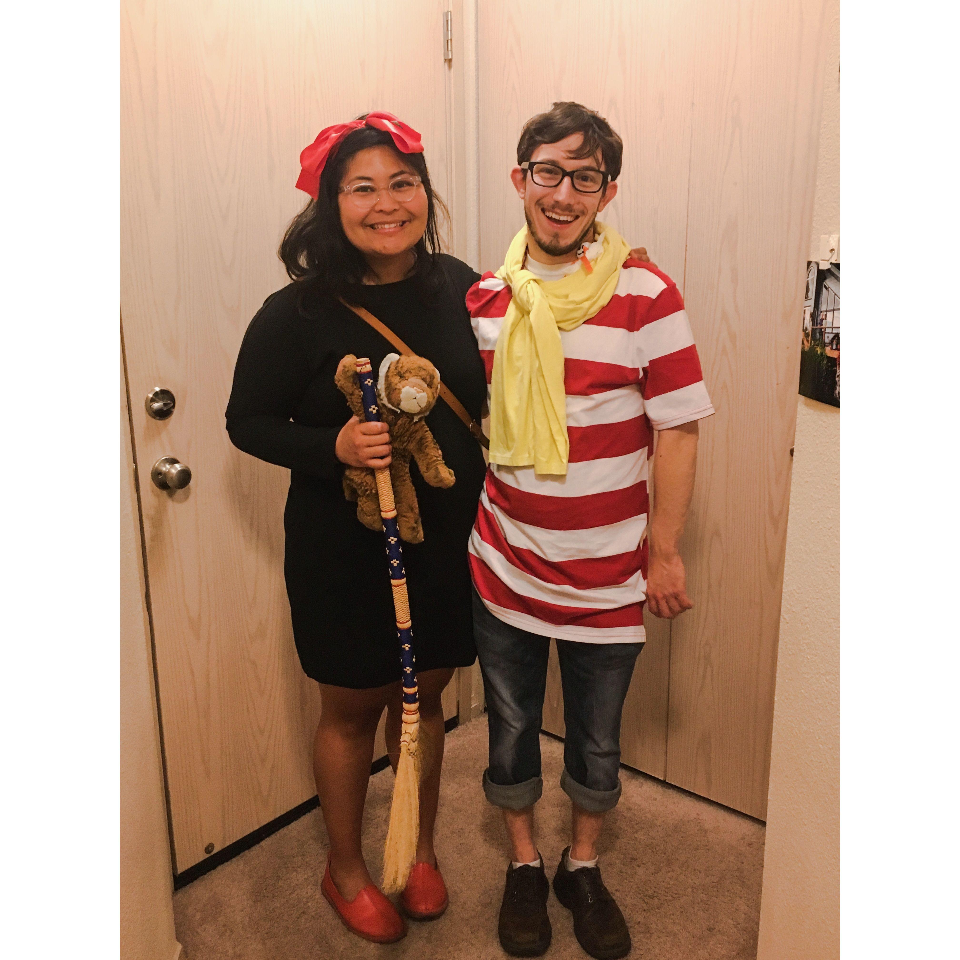 Sean & Eunice dressed up as our favorite characters from Kiki's Delivery Service.