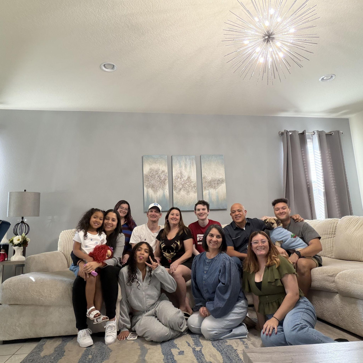 Our first Christmas with our families together