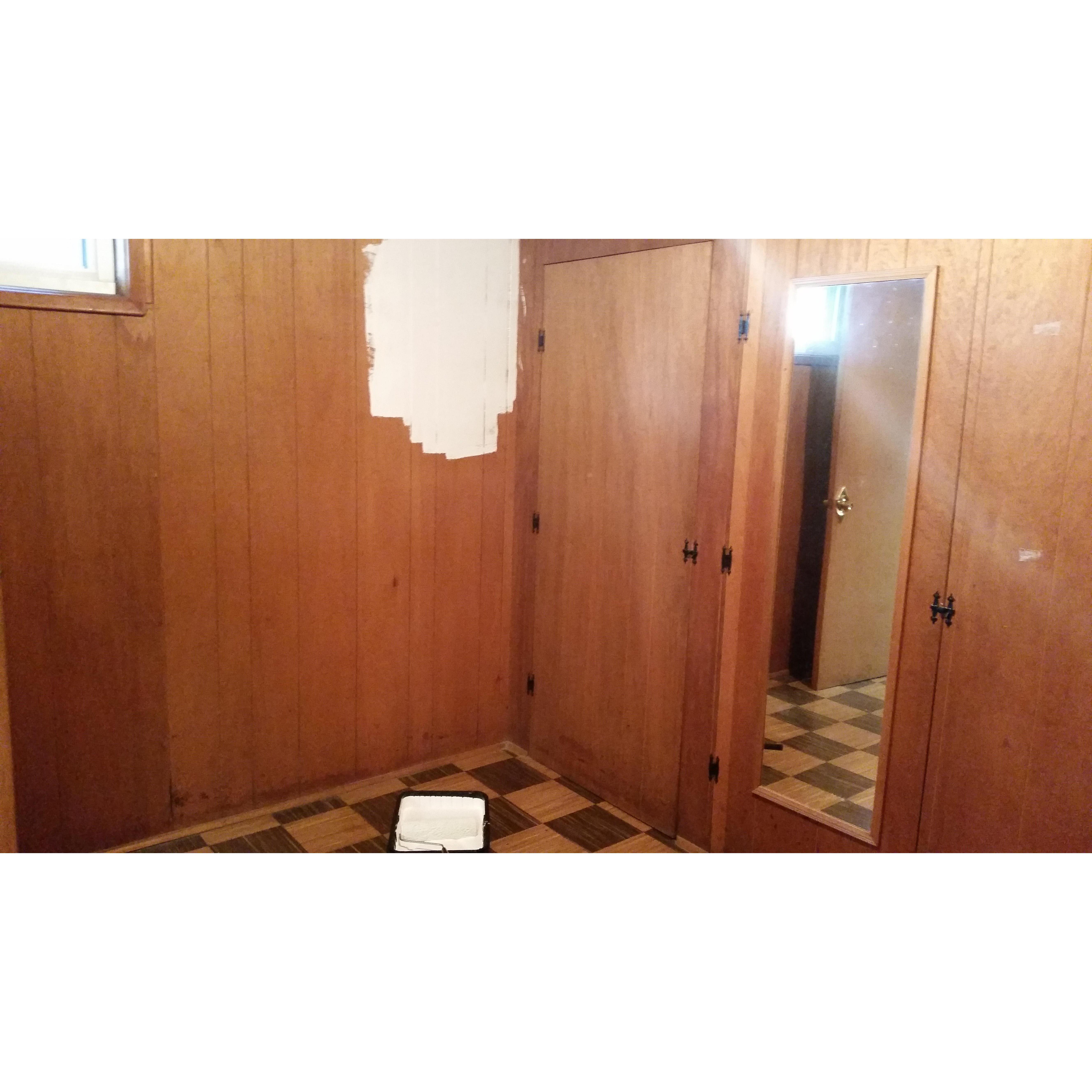June 2015, The beginning stages of building Sharnez's closet