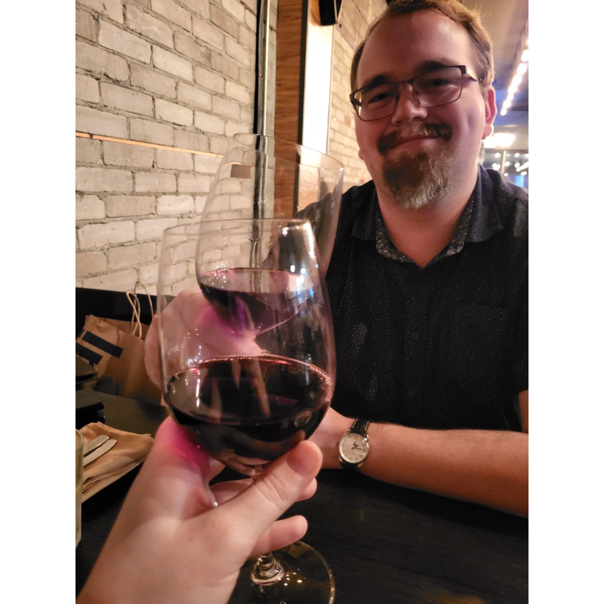 Celebrating our engagement :)