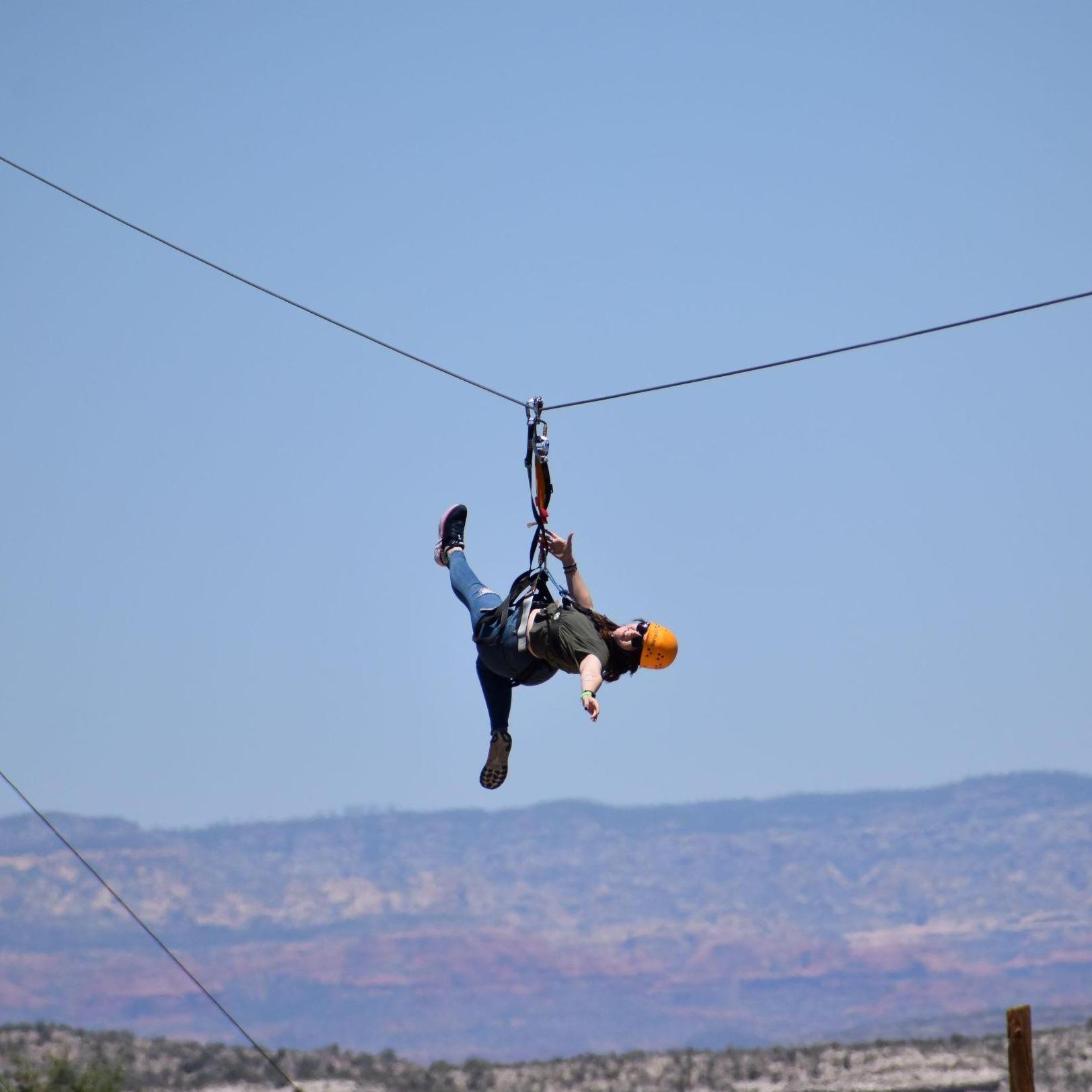 Ziplining over Out of Africa