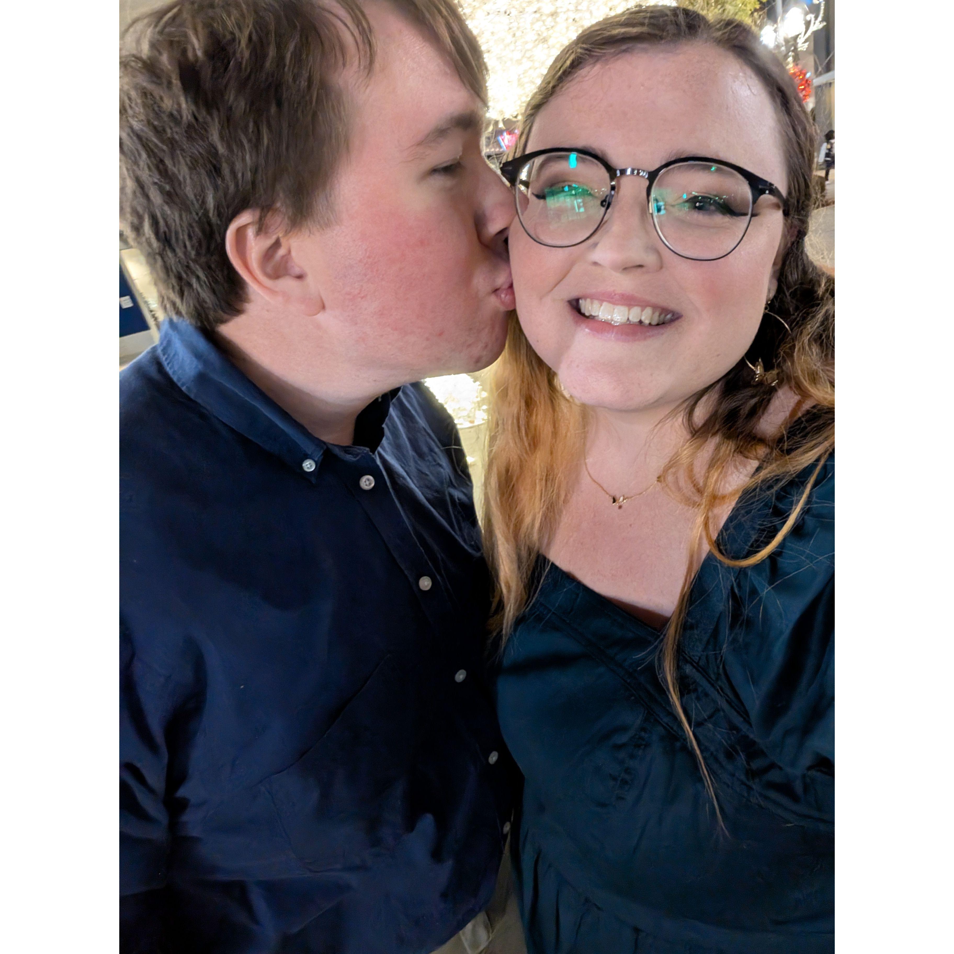 Celebrating our first anniversary together