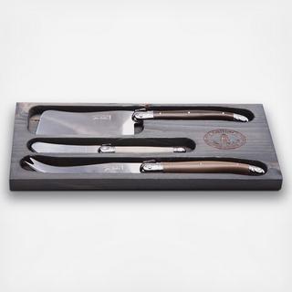 Laguiole 3-Piece Cheese Knife Set