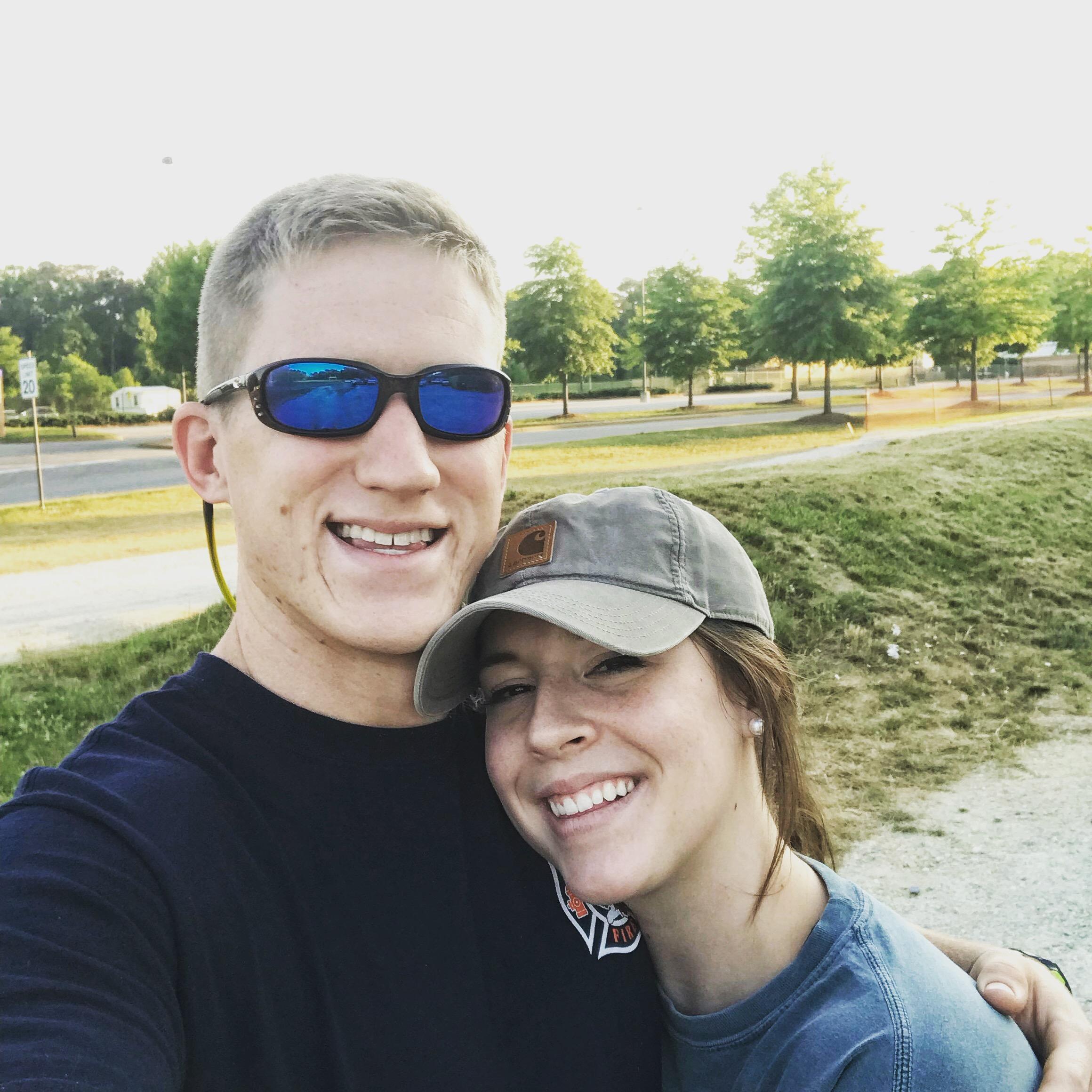 Our goodbye picture before I headed off to Africa for 6 weeks. Talk about looooong distance!