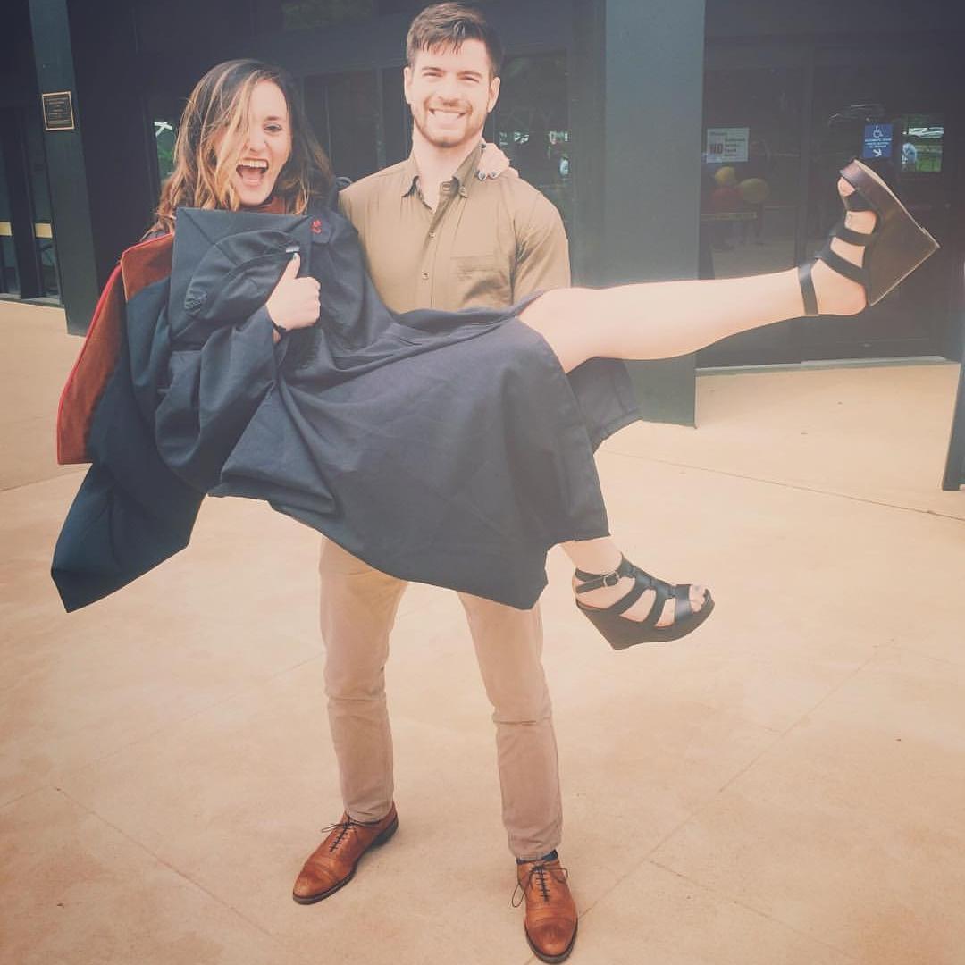 Gabi graduating from graduate school!